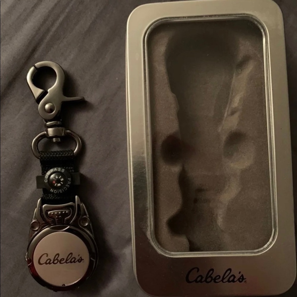 cabela's cover clip gunmetal carabiner watch